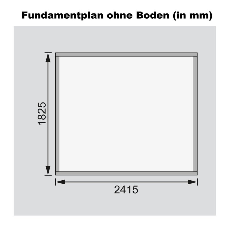 Gartenhaus Stockach 3 - 246x186 cm, 19 mm Holz naturbelassen, Karibu