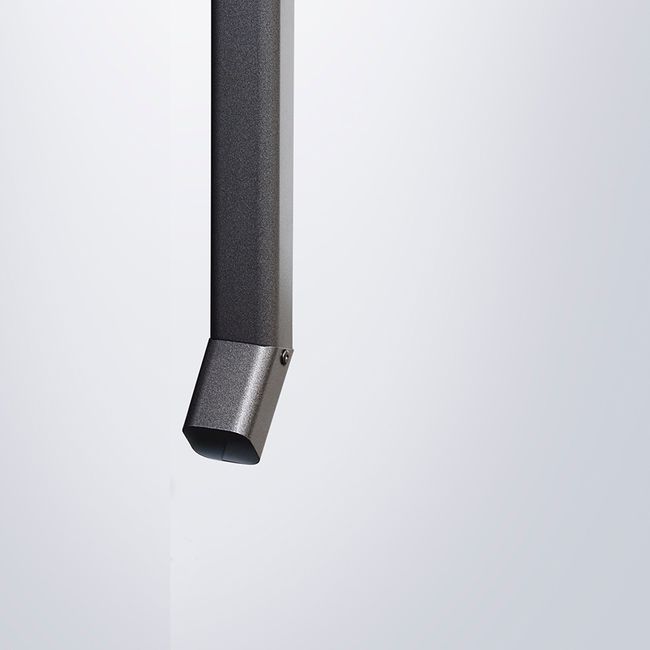 Regenfallrohr-Set, 2 Stück dunkelgrau-metallic, für biohort Gerätehaus AvantGarde