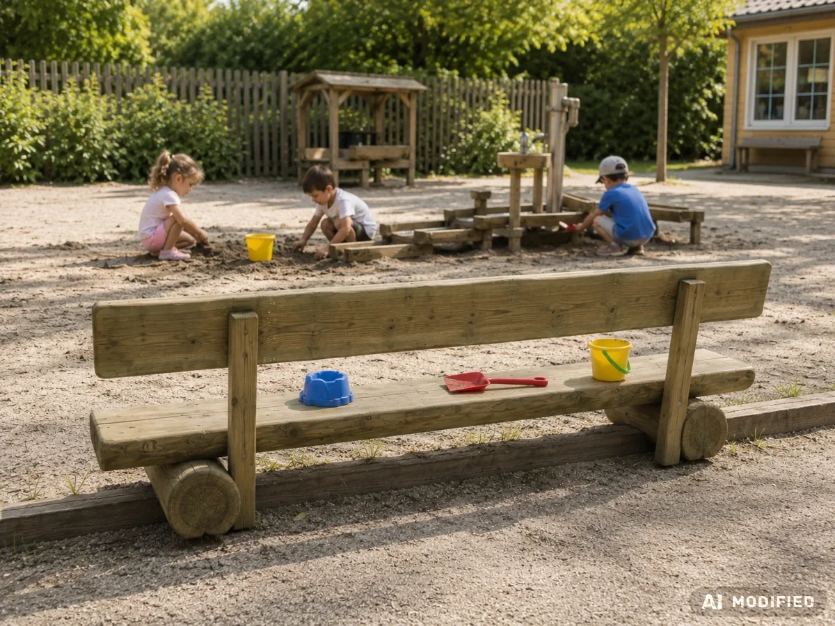 Kinderbank mit Lehne Feldberg 1,50 m lang, Fichte/Douglasie, kdi