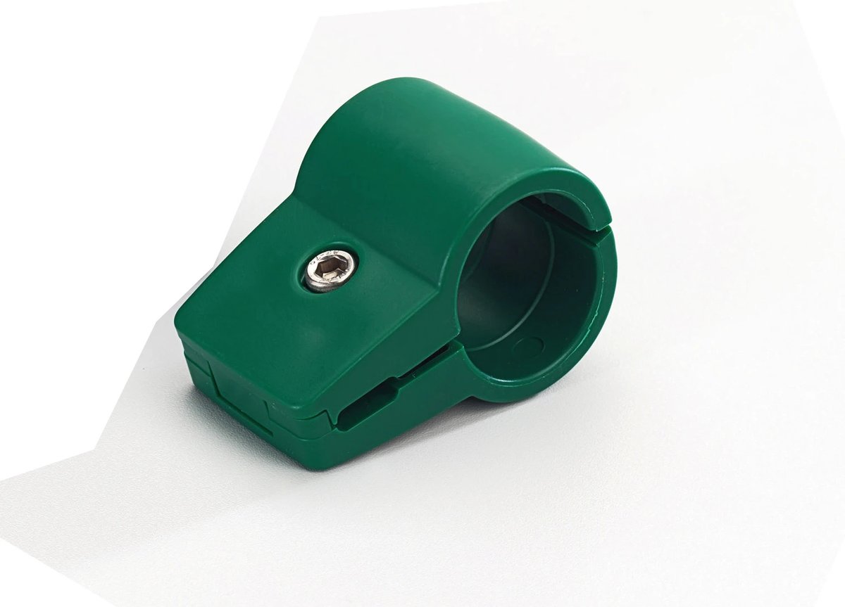 STRONG Endverbinder Ø 60 mm grün für Gitterzäune, Kunststoff