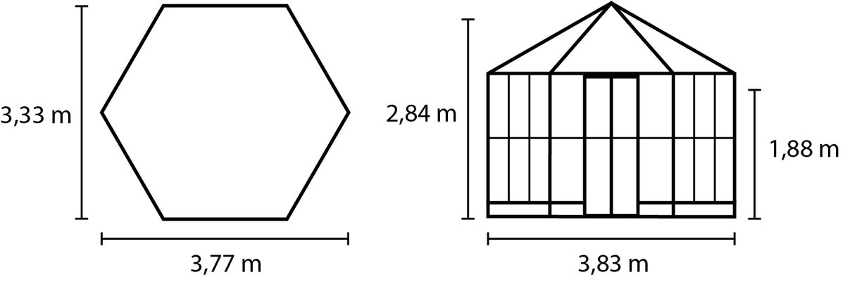 Vitavia Gewächshaus-Pavillon Galaxis 9000 ESG/HKP