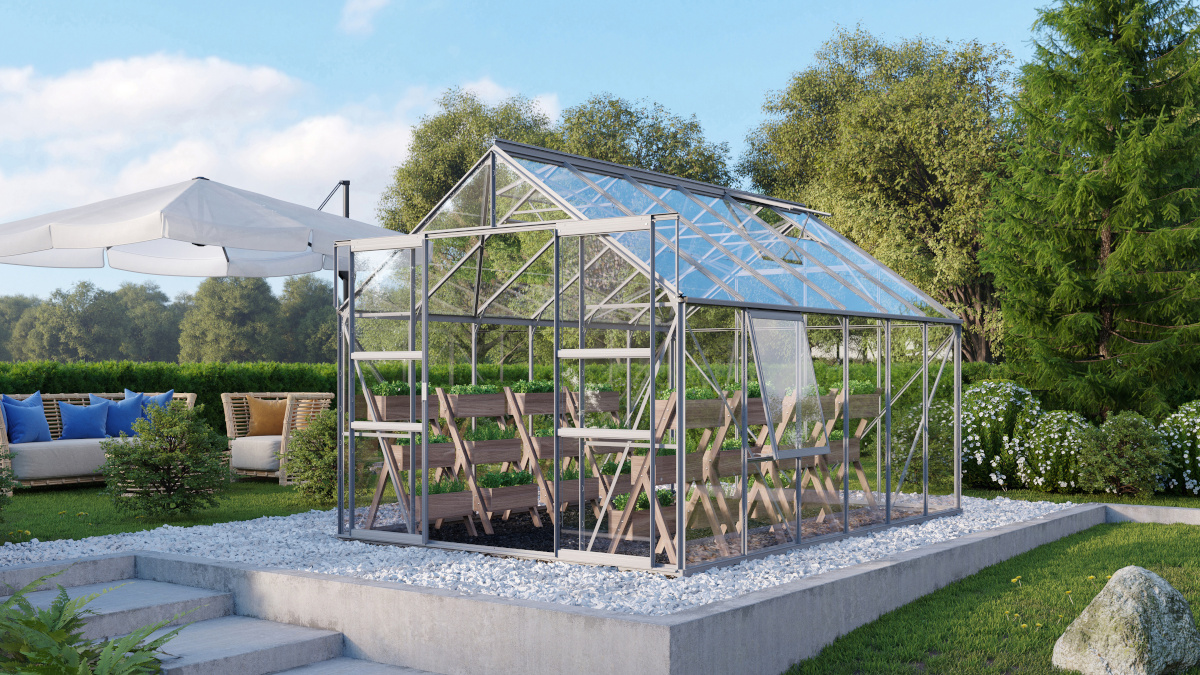 Vitavia Gewächshaus Meridian 2 9900 ESG3mm