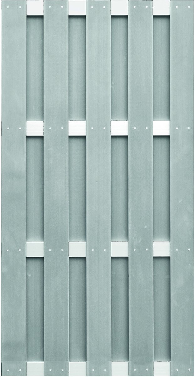Zaunbundle JACKSONVILLE 1 (Jinan) WPC grau 5,75x1,80 m Sichtschutz mit Alu-Riegeln
