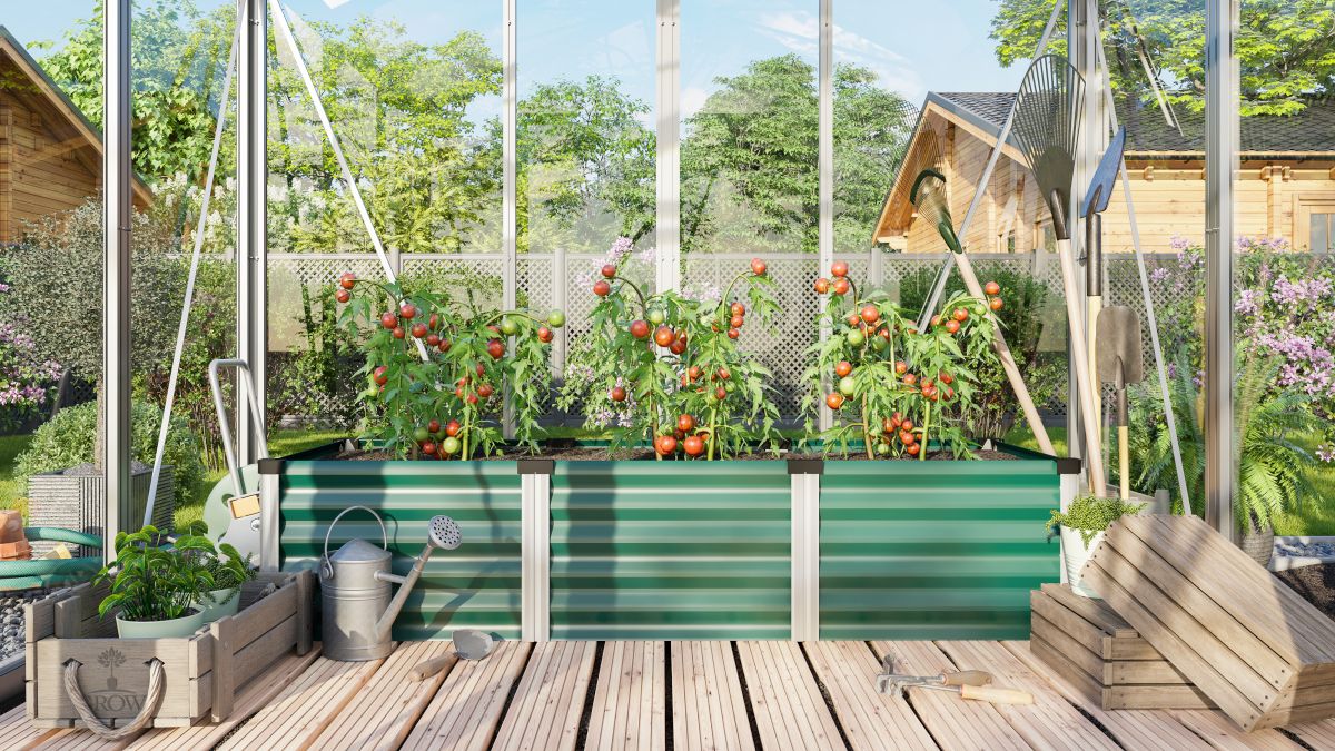 Vitavia Hochbeet Linus In&Out 401 S, Zincalume seegras/alu