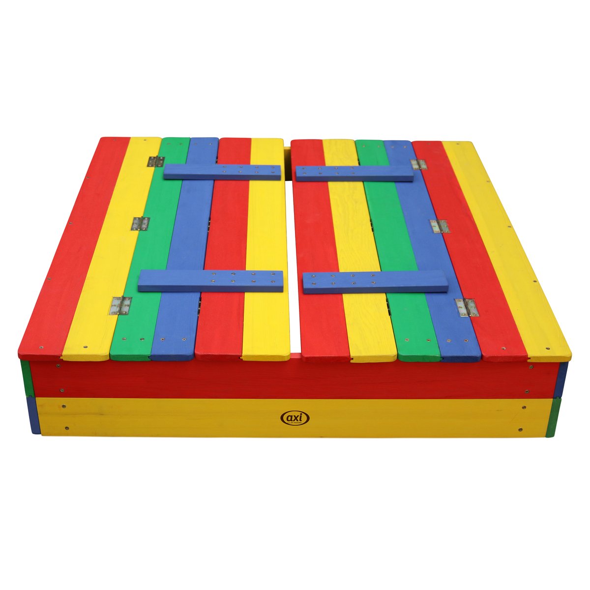 AXI Sandkasten Ella mit Bänken / Abdeckung, Regenbogen 100x95x20 cm AXI Sandkasten Ella mit Bänken / Abdeckung, Regenbogen 100x95x20 cm