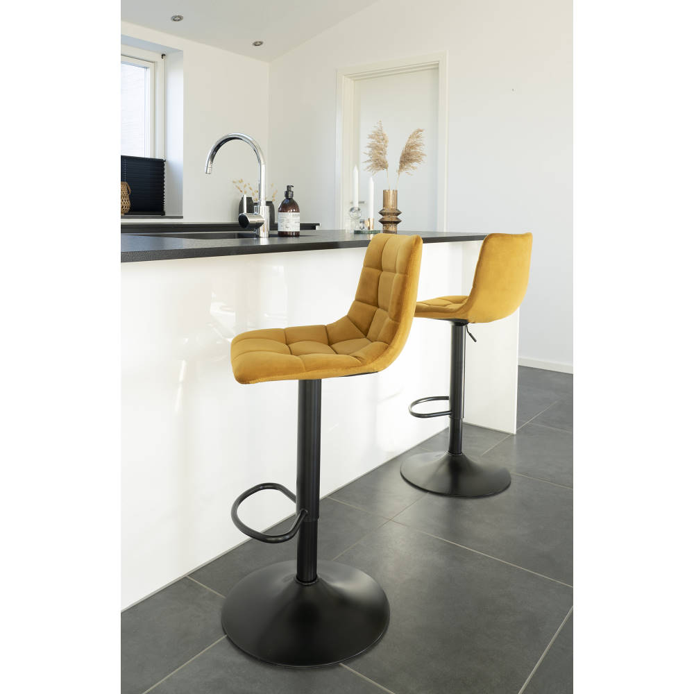 Barhocker - Middelfart, senfgelb