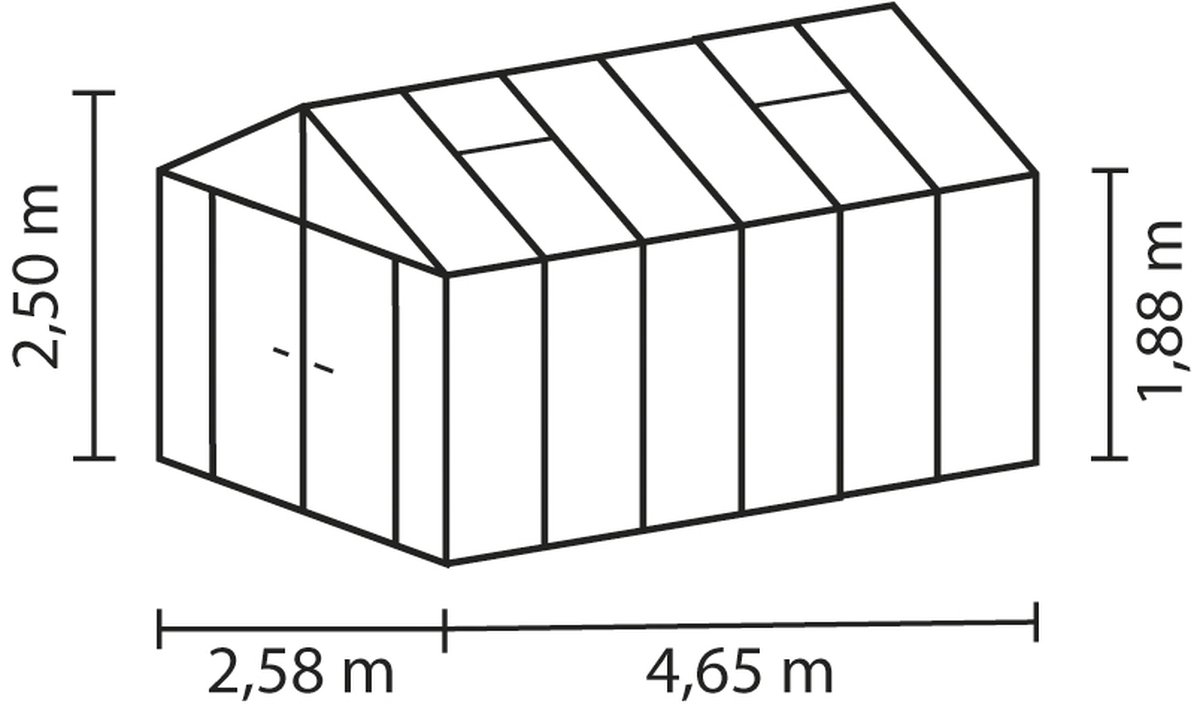 Vitavia Gewächshaus Zeus Comfort 11900 HKP 16mm