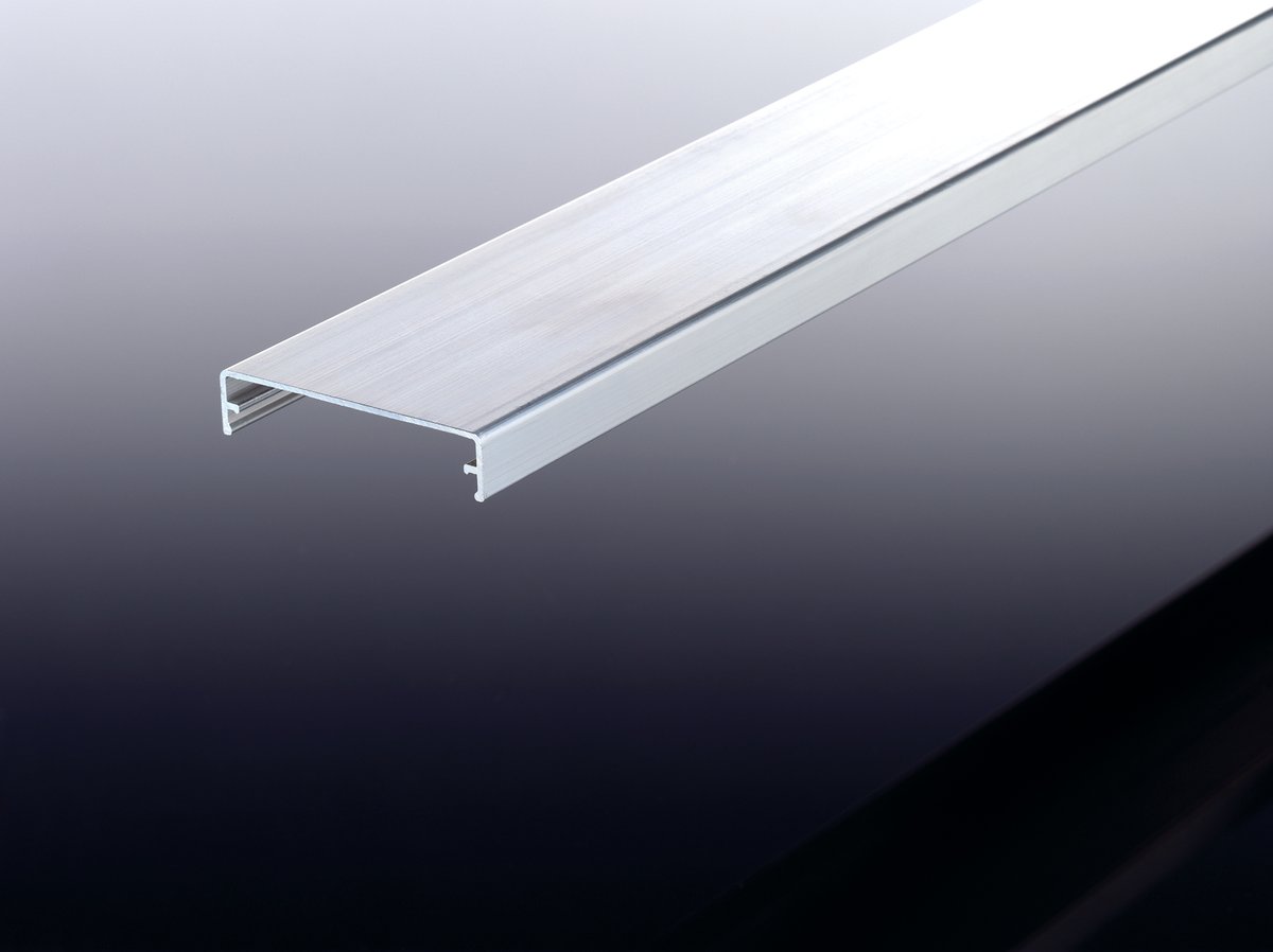 Alu-Klemmdeckel pressblank - 2000 mm, für 60 mm Profile