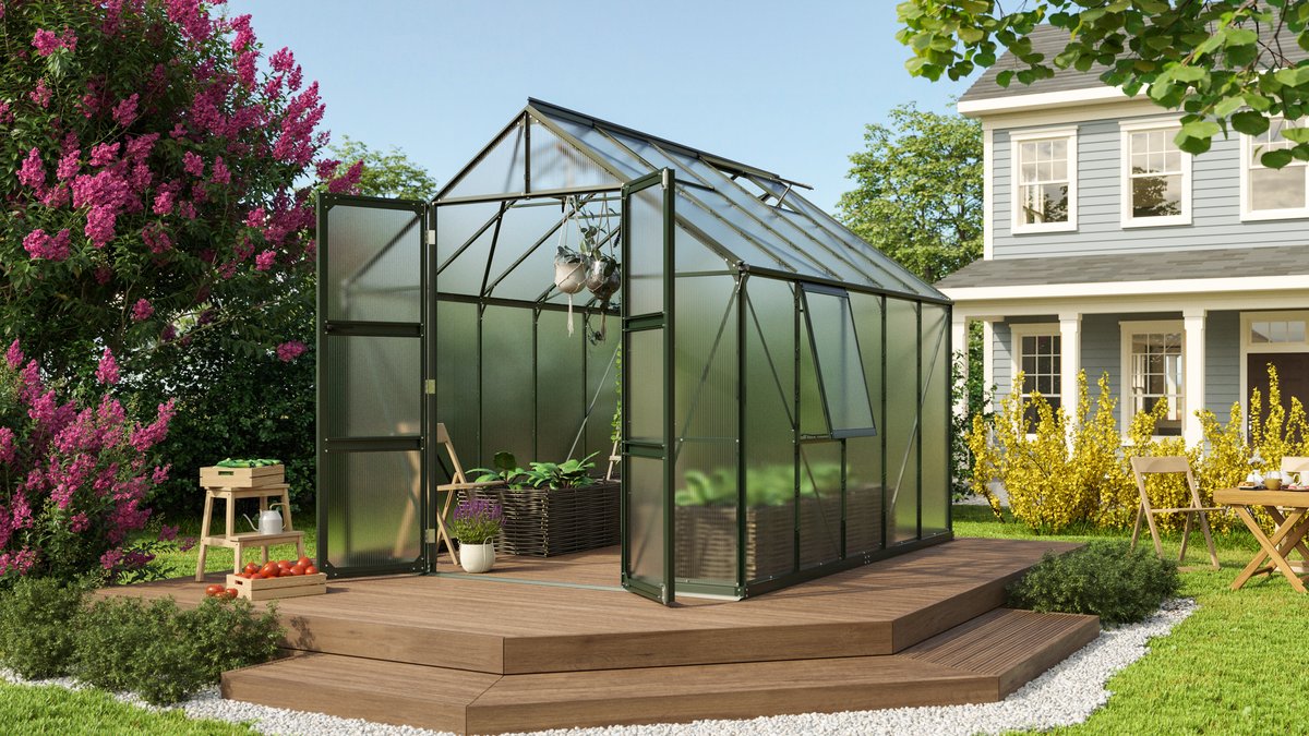 Vitavia Gewächshaus Olymp 8300 HKP6mm, smaragd