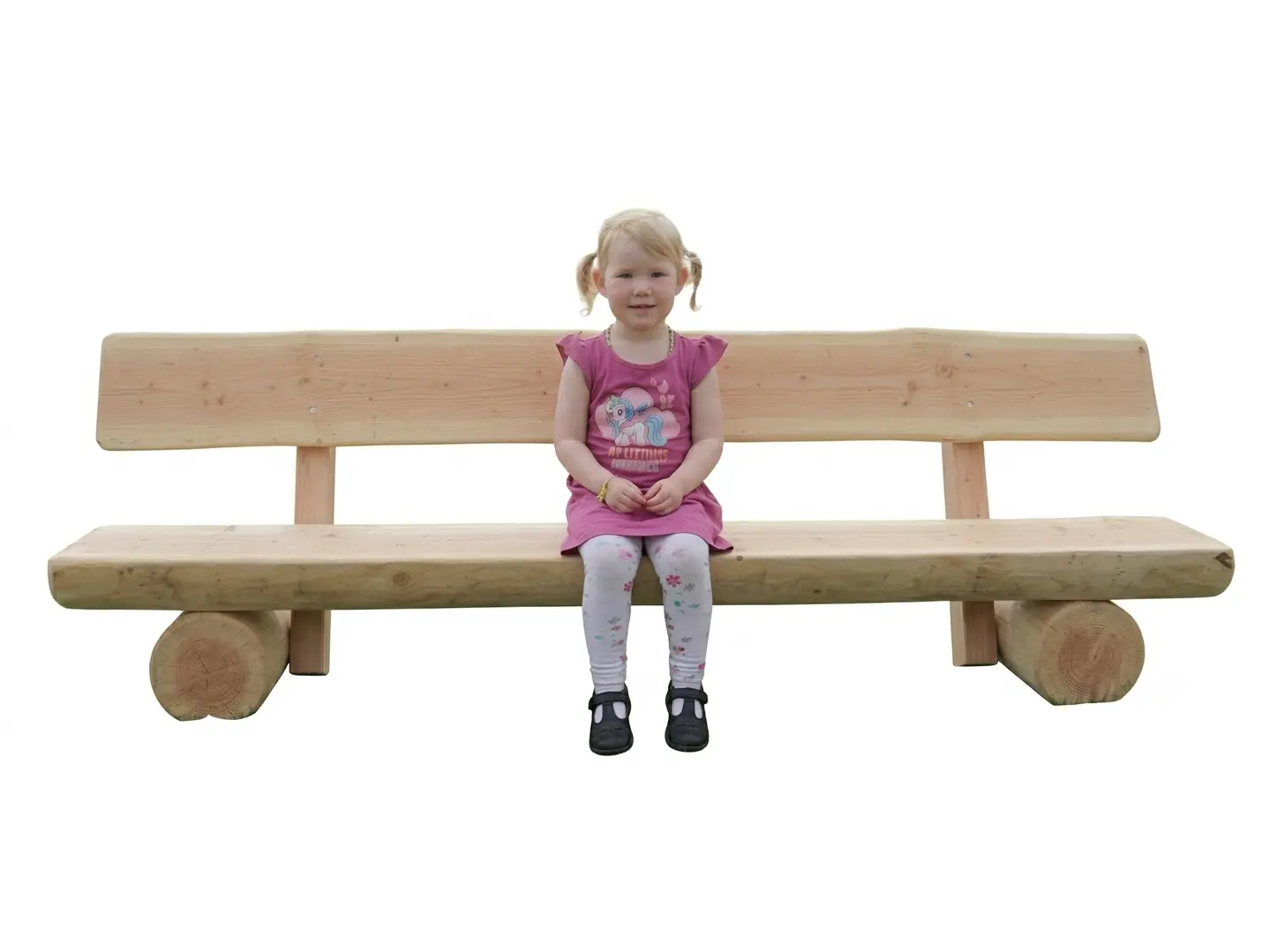 Feldberg Holz-Kinderbank mit Lehne, Sitzhöhe 30 cm