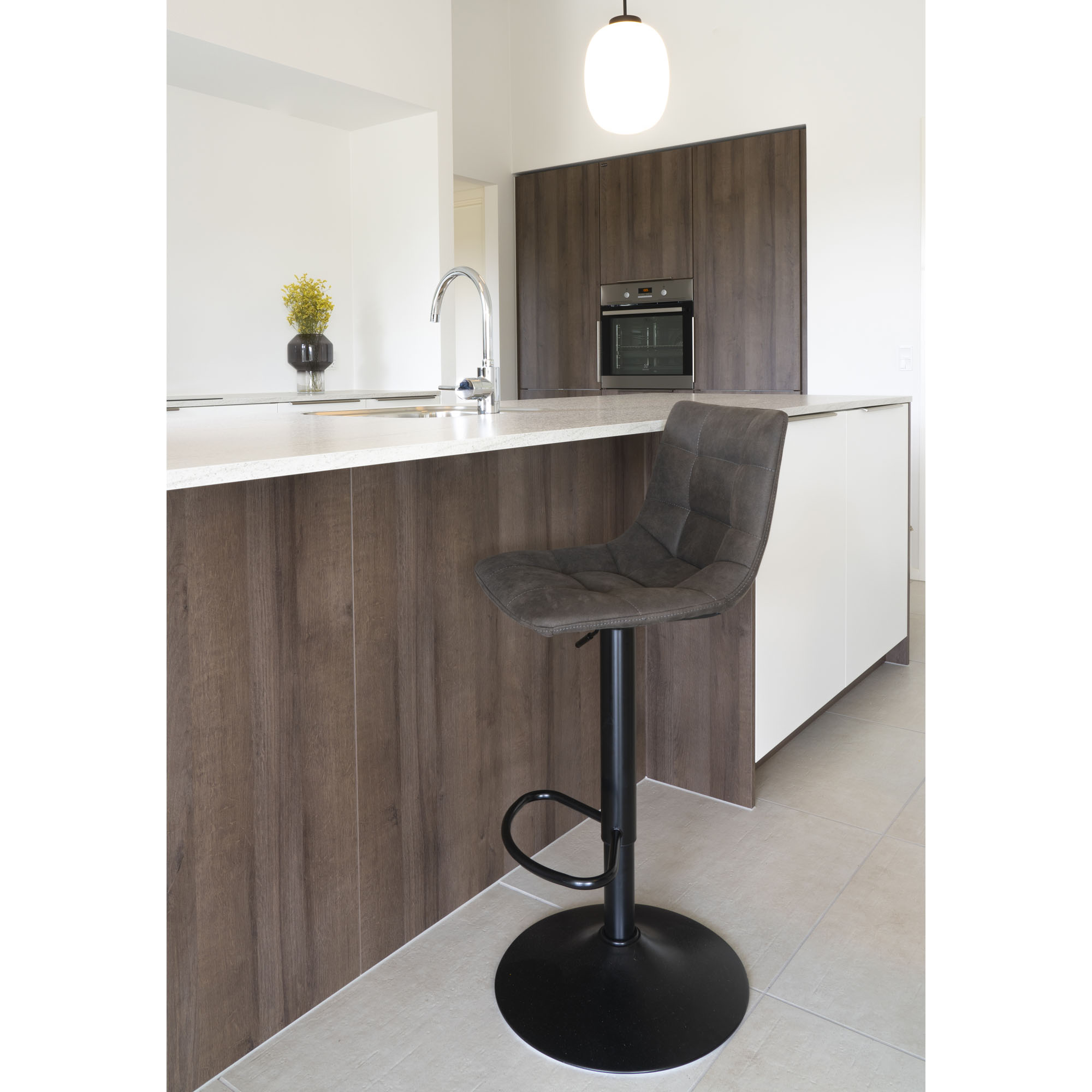 Barhocker - Middelfart, dunkelgrau