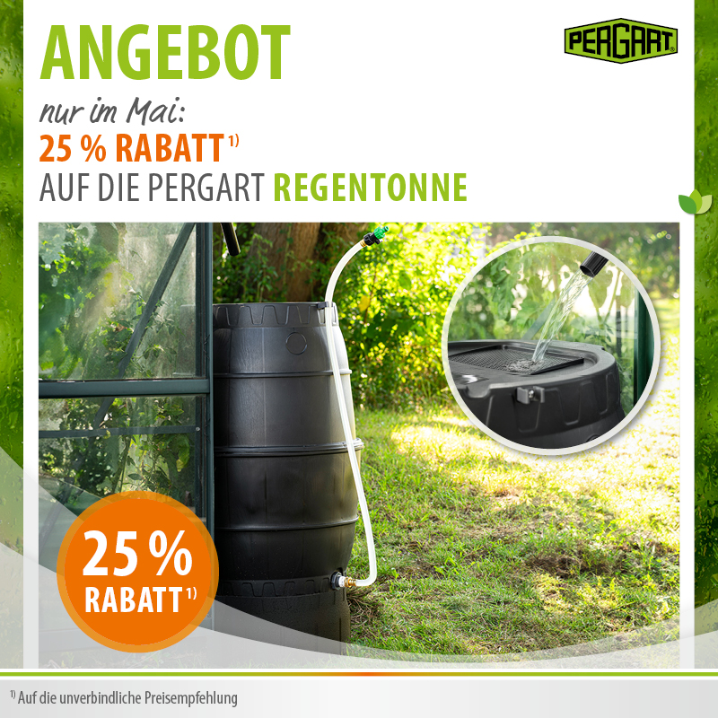 Angebot Pergart Regentonne 25% günstiger