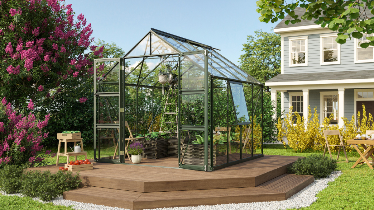 Vitavia Gewächshaus Olymp 6700 ESG3mm, smaragd