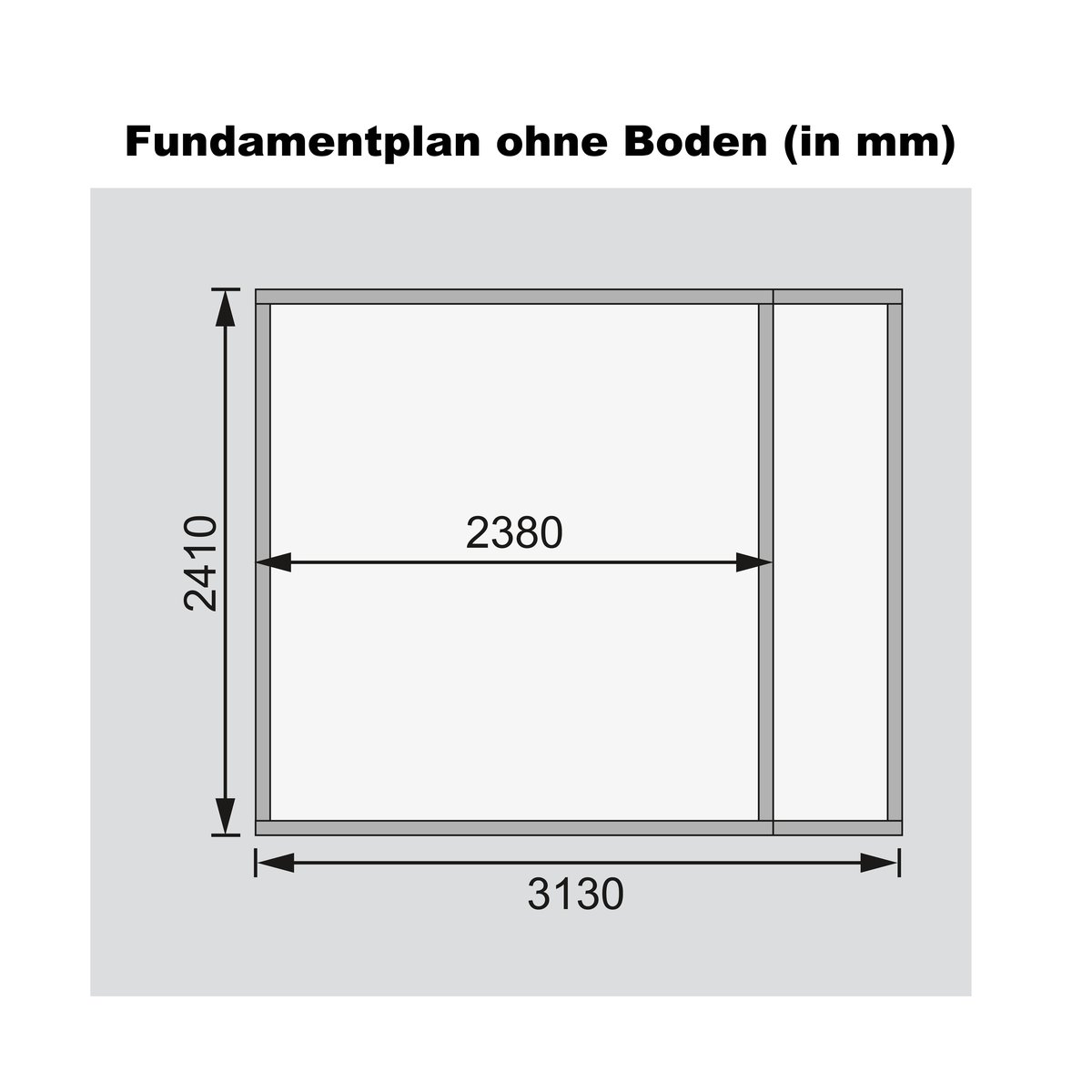 Gartenhaus Retola 4, 319x246 cm mit Anbauschrank, 19 mm Holz terragrau, Karibu
