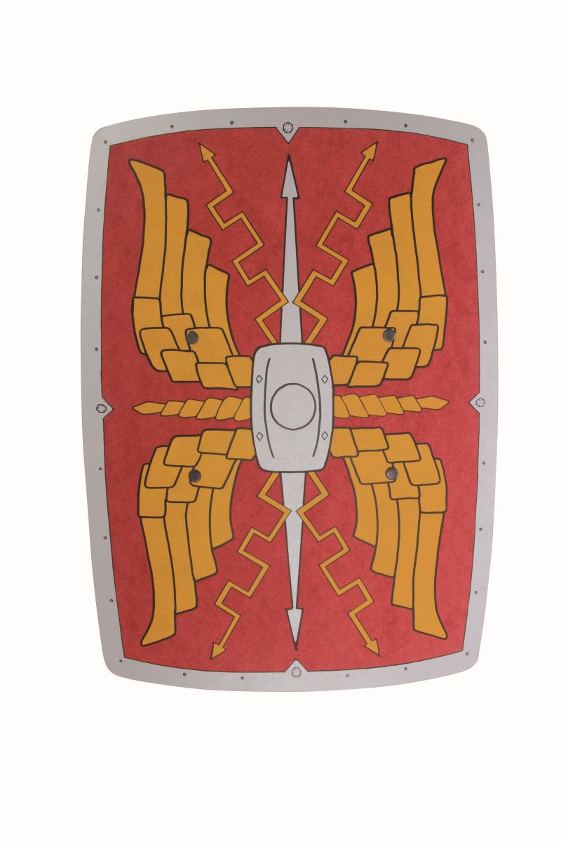 Römerschild Alexius rot, 37/51 cm