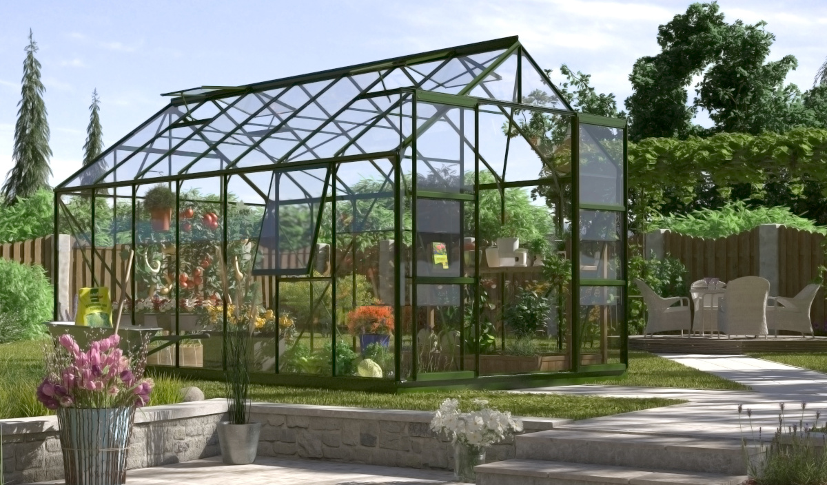 Vitavia Gewächshaus Jupiter 11500 ESG 3mm, smaragd