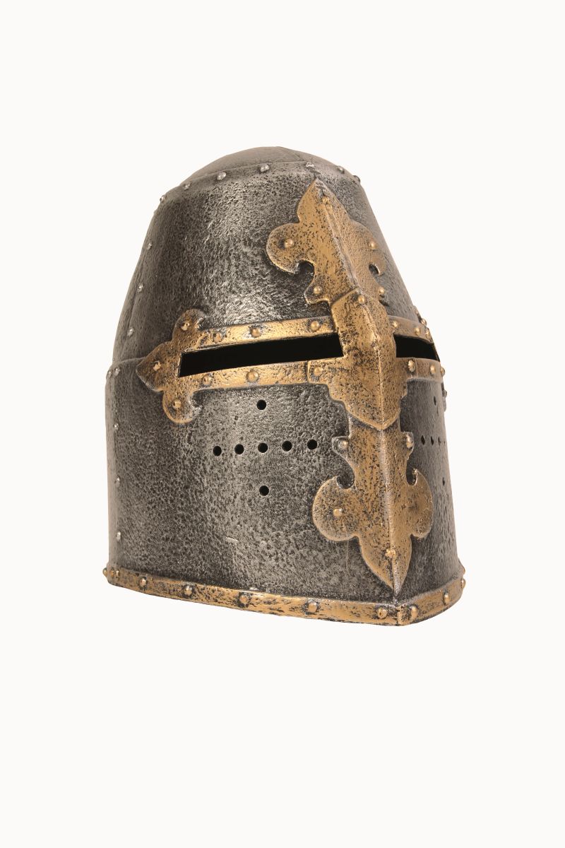 Topfhelm "Kreuzritter" aus Kunststoff