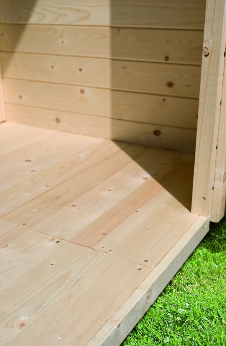 Holzboden für Gartenhaus Dalin 1 - 241x177 cm, naturbelassen