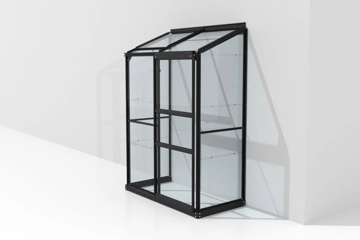 Vitavia Gewächshaus Ida 900 ESG 3mm, schwarz