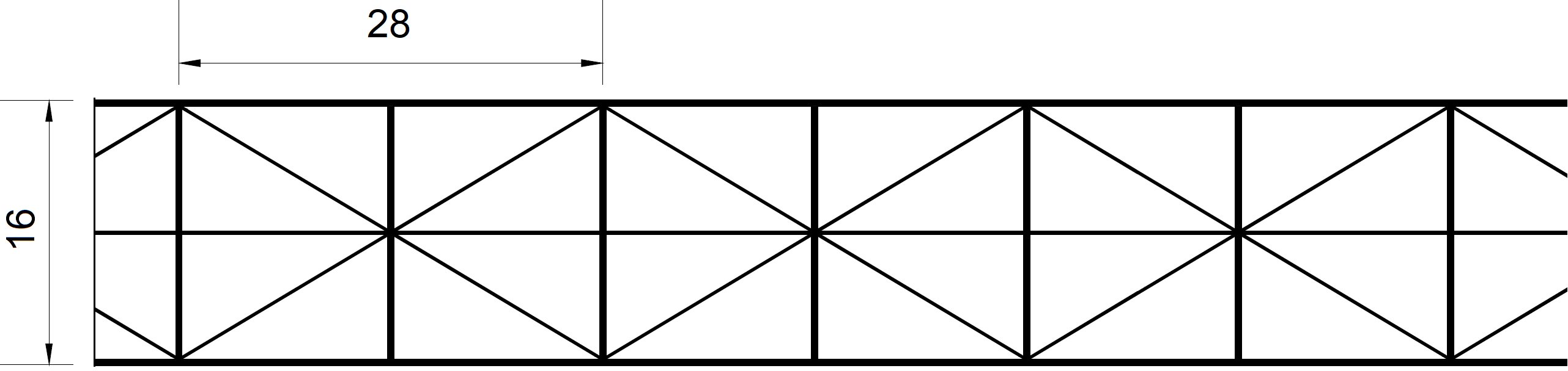 Fachwerk Stegfünffachplatte 980x2000 mm Polycarbonat glasklar, 16 mm