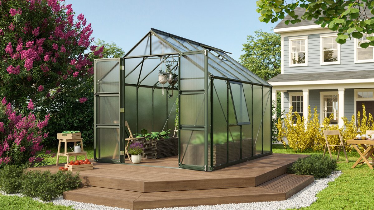 Vitavia Gewächshaus Olymp 8300 HKP6mm, smaragd