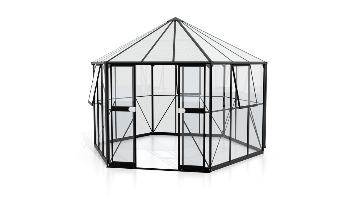 Vitavia Gewächshaus-Pavillon Galaxis 9000 ESG/HKP, schwarz