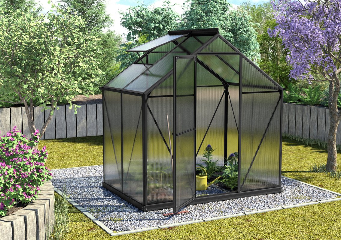 Vitavia Gewächshaus Triton 2500 HKP 4mm, schwarz