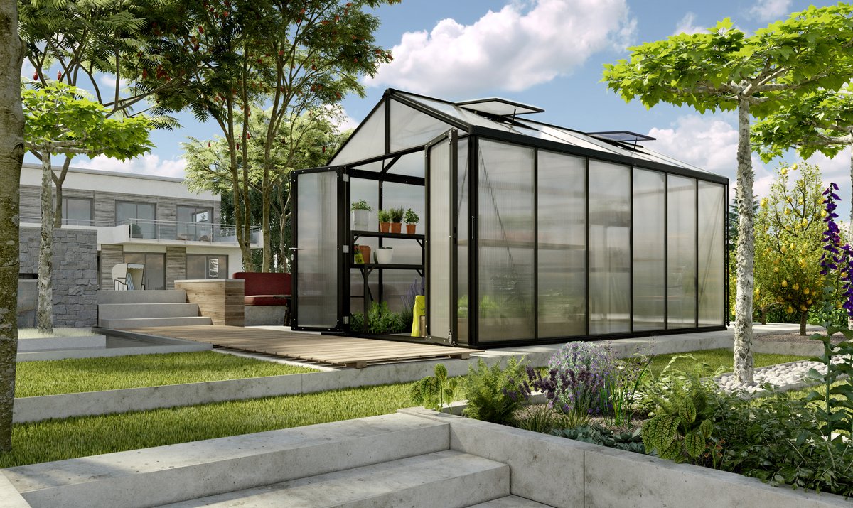 Vitavia Gewächshaus Zeus Comfort 11900 HKP 16mm, schwarz