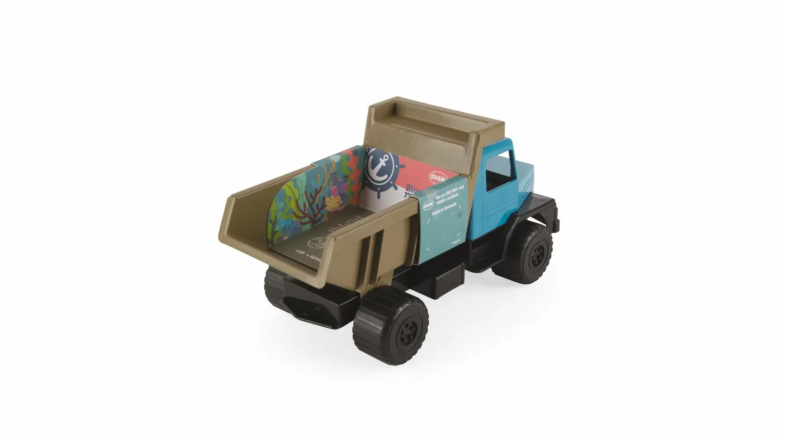 Blue Marine Toy Kipplaster (28 cm) aus maritimem Recyclingkunststoff