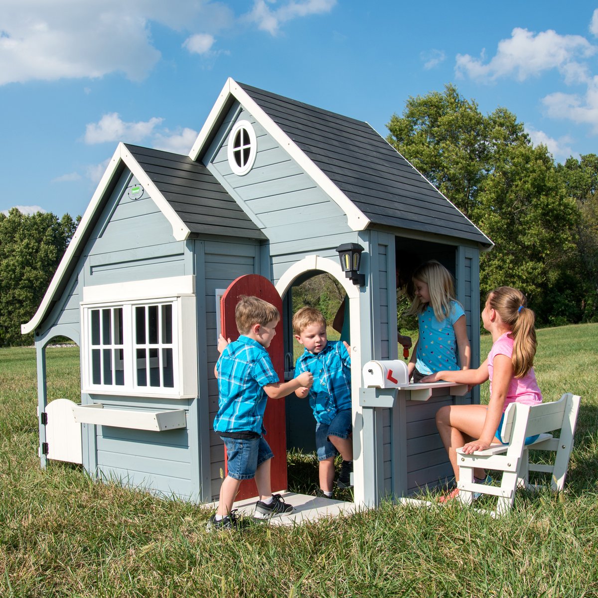 Spielhaus Spring Cottage, Holz-Kinderhaus im Cottage-Stil