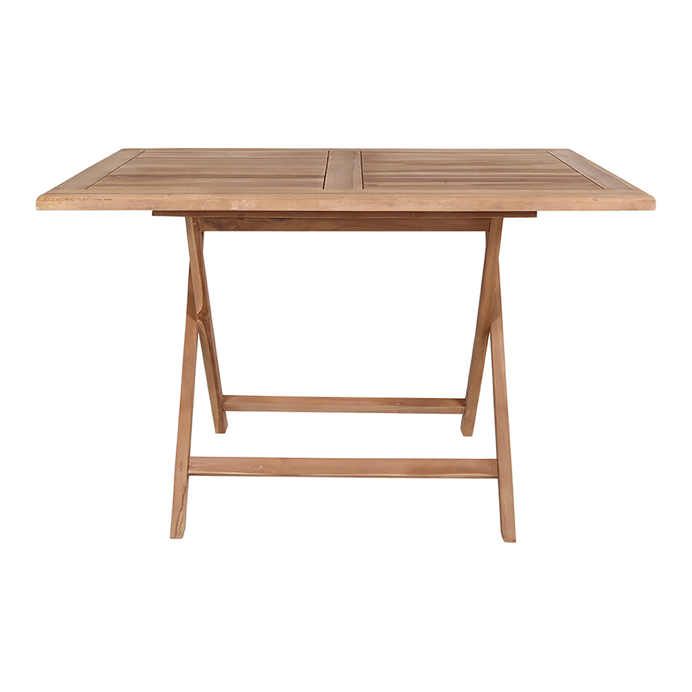 Oviedo Eckiger Esstisch 120x80x75 cm, Teak