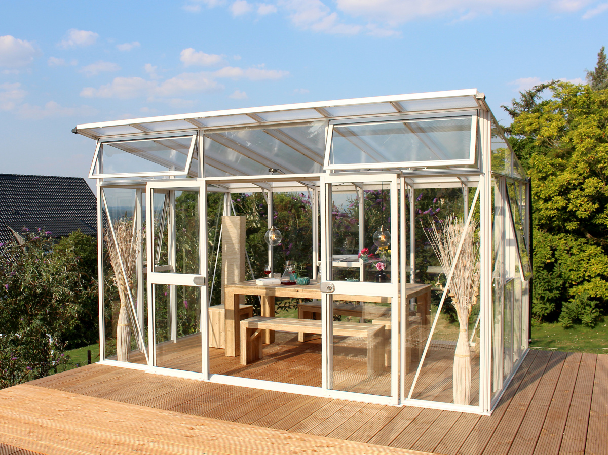 Vitavia Gewächshaus Aphrodite 11500 ESG/HKP, weiß