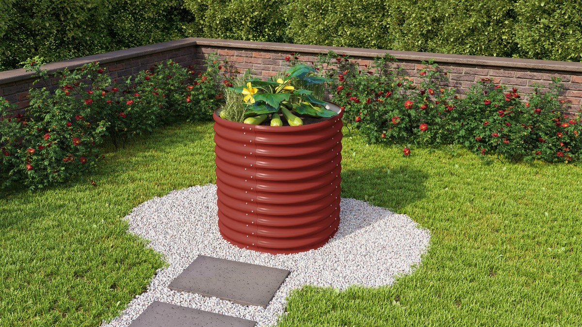 Vitavia Hochbeet Vita RUND 858, rubin