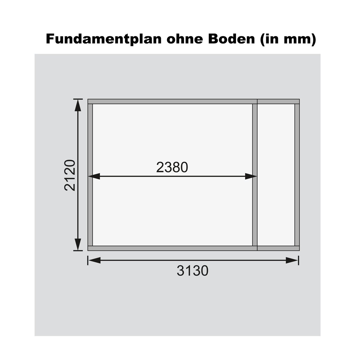 Gartenhaus Retola 3, 319x 217 cm mit Anbauschrank, 19 mm Holz naturbelassen, Karibu