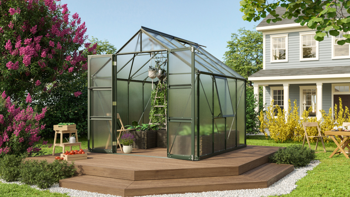 Vitavia Gewächshaus Olymp 6700 HKP6mm, smaragd