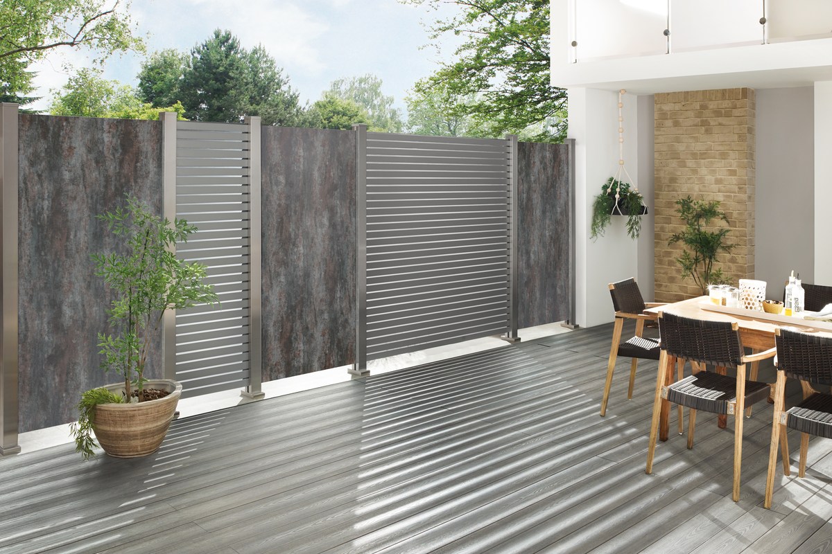 SYSTEM RHOMBUS Zaunfeld-Set 60x180 cm silber, Aluminium-Rhombuszaun SYSTEM RHOMBUS Zaunfeld-Set 60x180 cm silber, Aluminium-Rhombuszaun