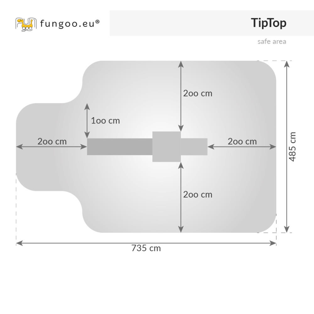 Fungoo Spielturm TIPTOP, teak-farben lasiert