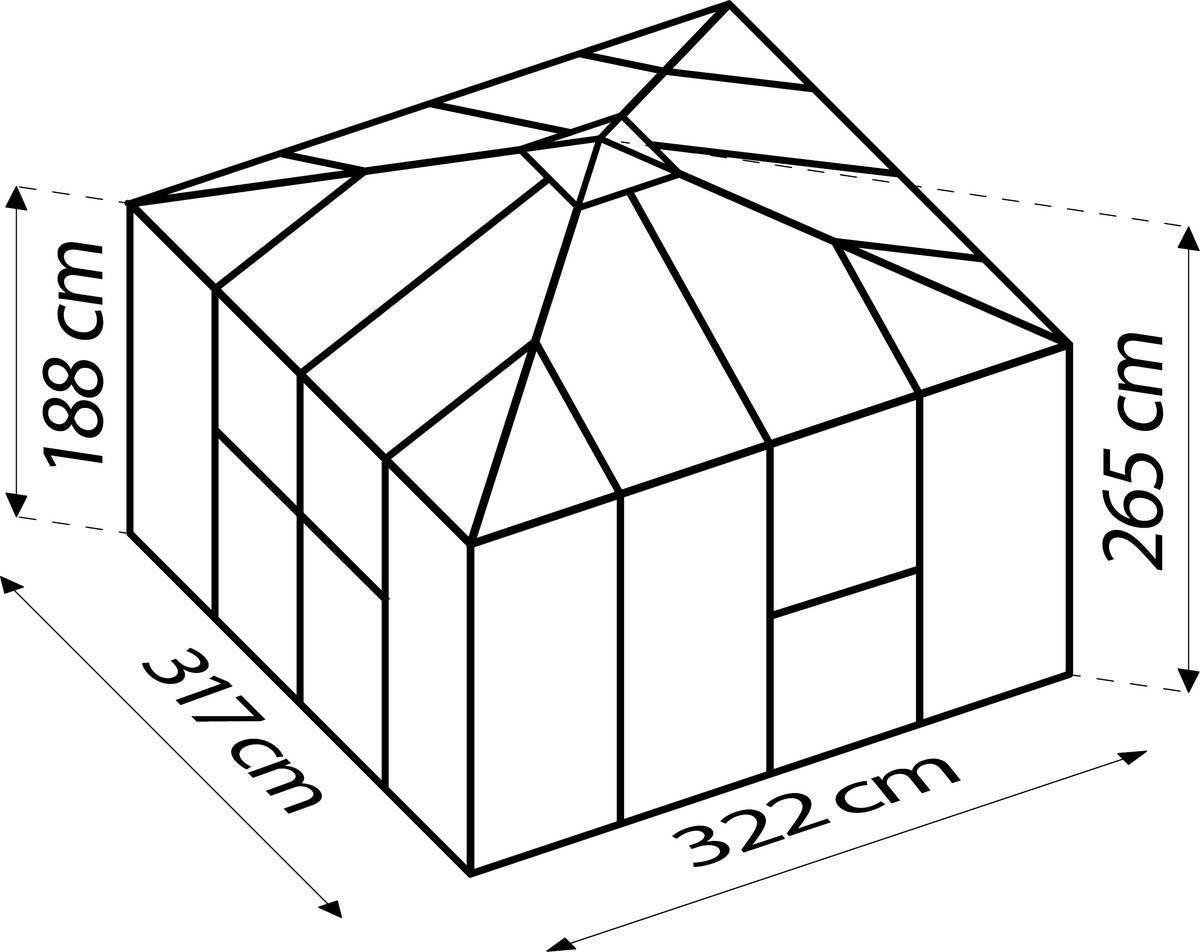 Vitavia Gerätehaus Universum alu/salbei