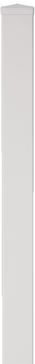 Alu-Kunststoff-Pfosten Lightline weiß 9x9x150cm, T&J