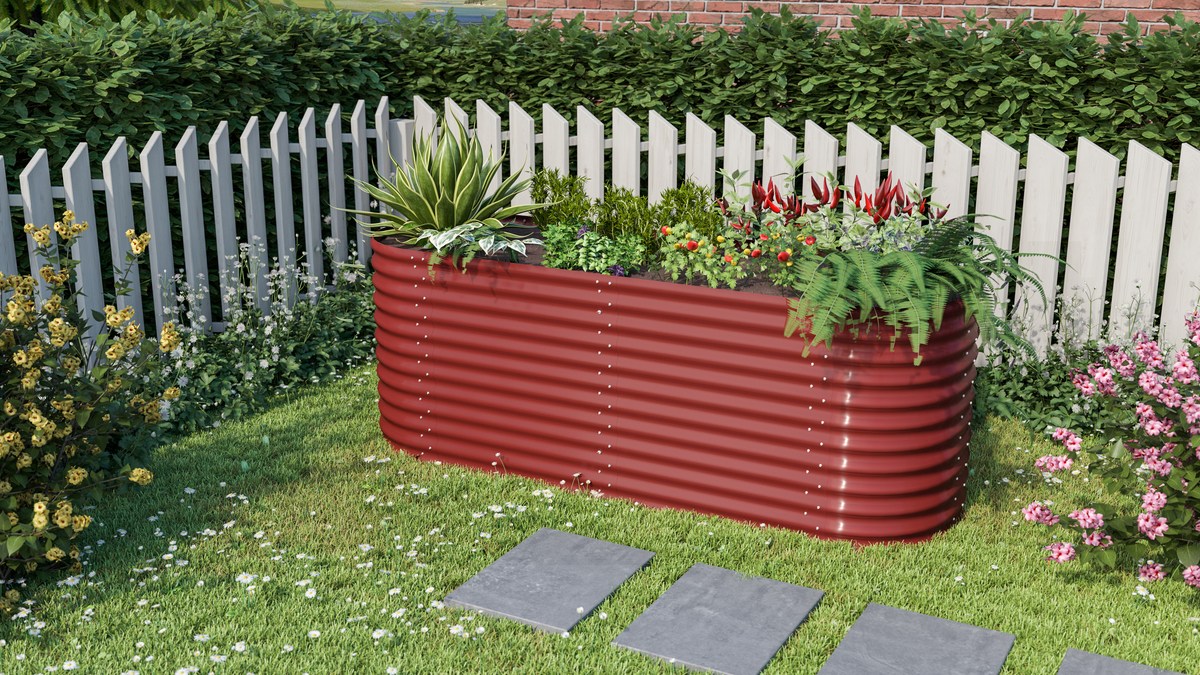 Vitavia Hochbeet Erweiterung Vita STRETCHED 858, rubin