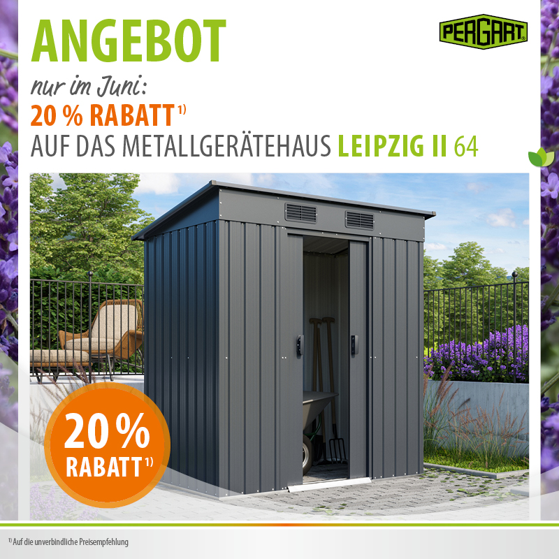 Juni-Aktion Gerätehaus reduziert