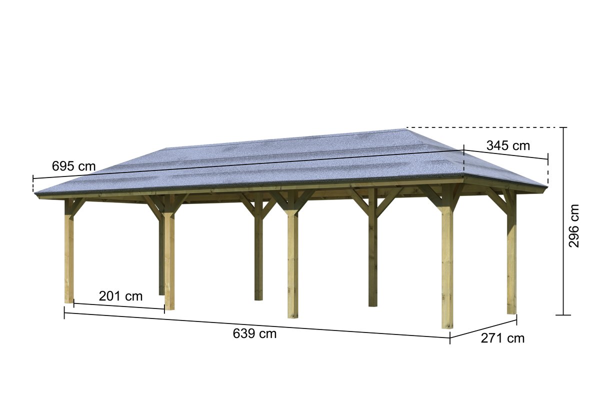 Karibu Pavillon Perida 2 - 289x639 cm, ECO kdi
