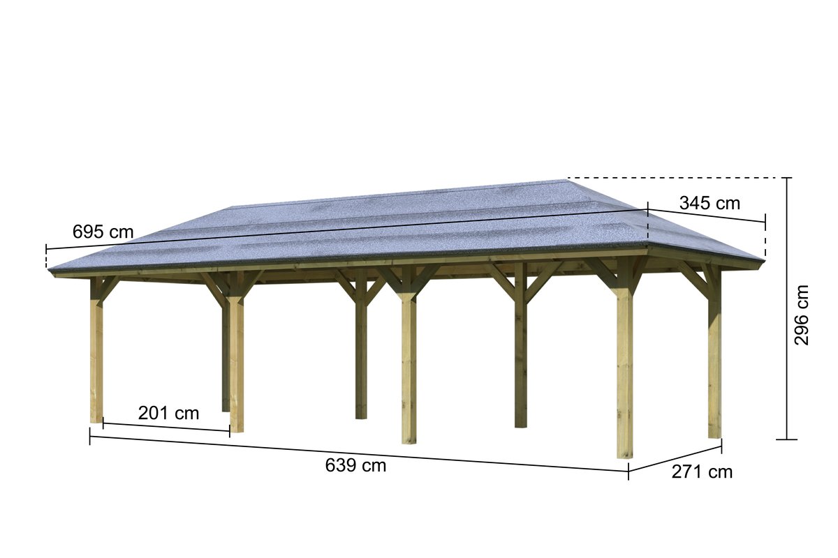 Karibu Pavillon Perida 2 - 289x639 cm, ECO kdi