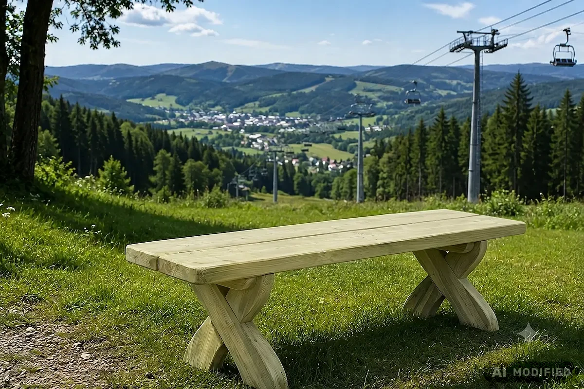 Westfalen Holz-Gartenbank ohne Lehne aus Fichte-Bohlen, Länge 1,70 m, kdi