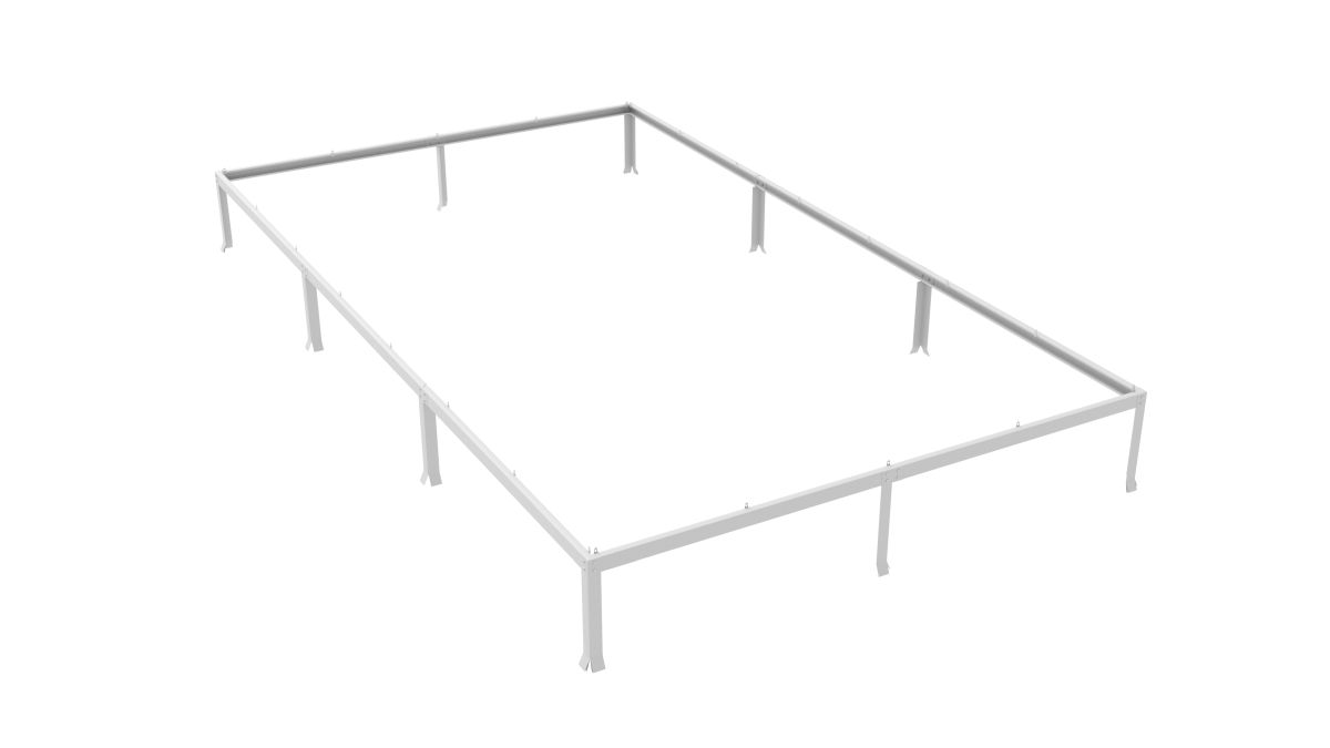 Vitavia Stahlfundamentrahmen 11500 Höhe 6 cm, alu