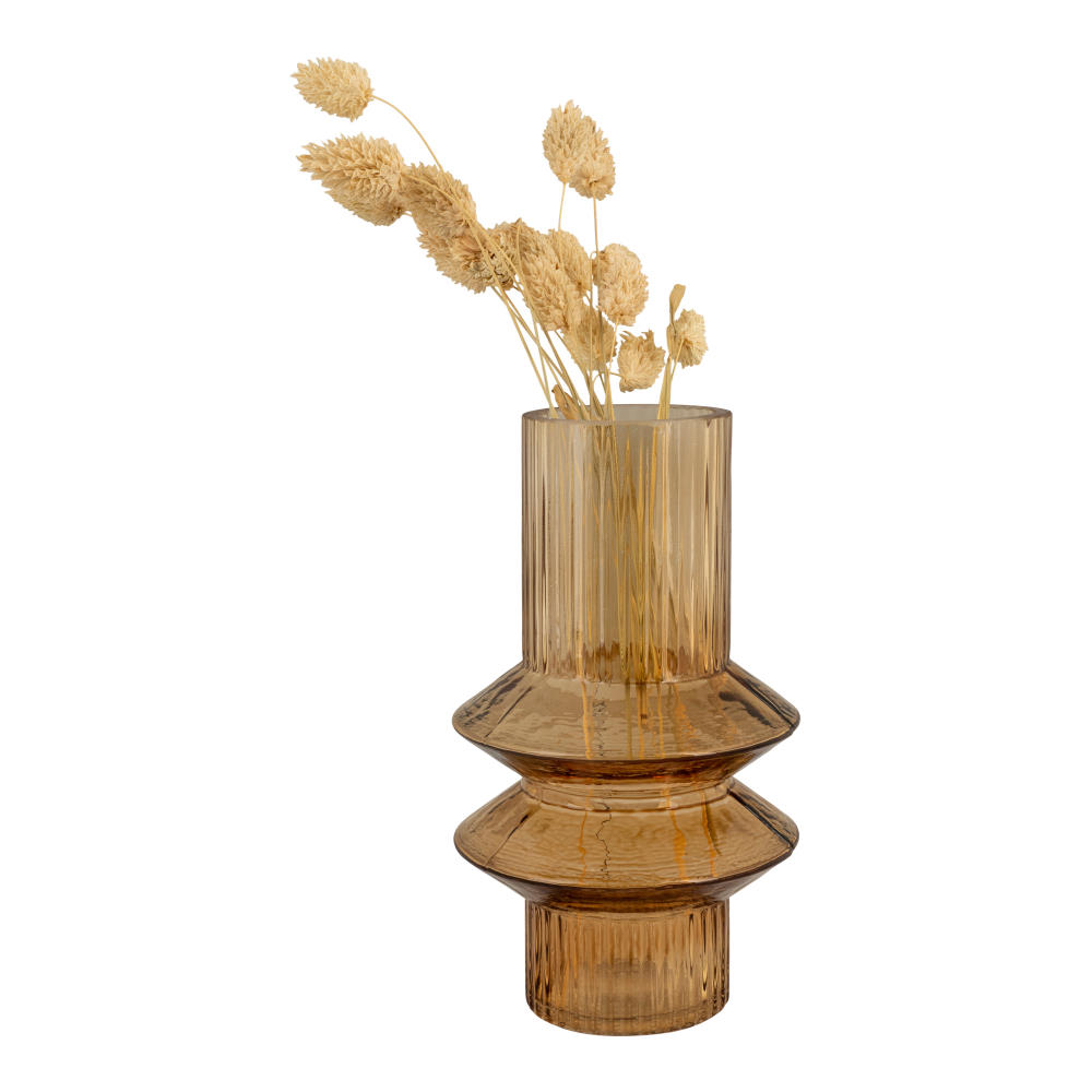 Blumenvase - Zaro, bernsteinfarbe