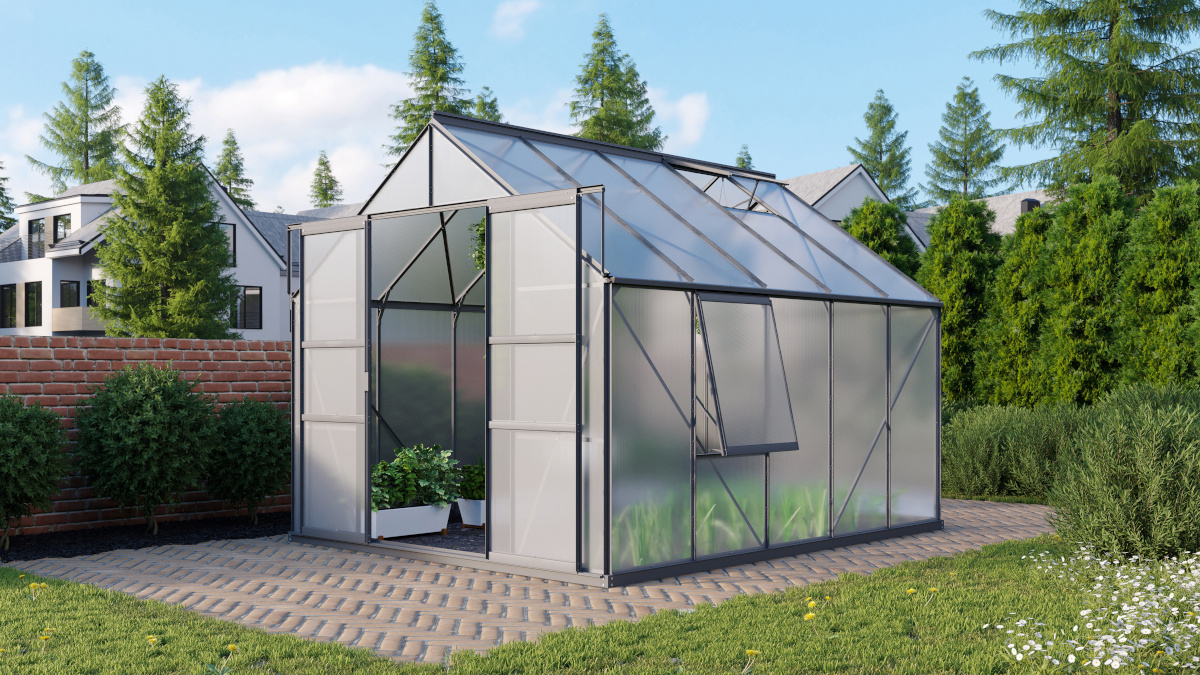 Vitavia Gewächshaus Meridian 2 8300 HKP6mm, schwarz