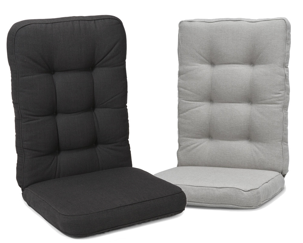 Texas 90 Polsterauflage Sitz/Rücken hoch 127x56x11 cm, Panama black
