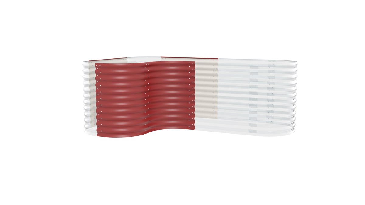 Vitavia Hochbeet Erweiterung Vita CURVE 858, rubin