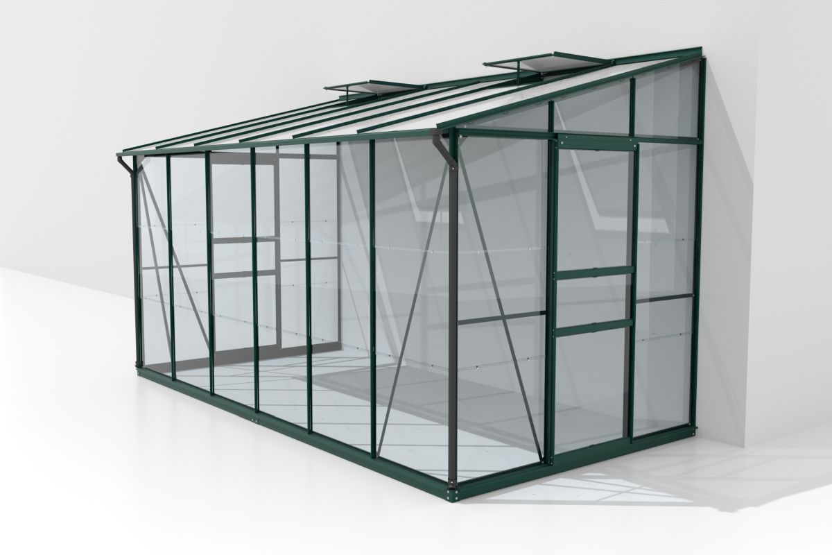 Vitavia Gewächshaus Ida 7800 ESG 3mm/HKP 6 mm, smaragd